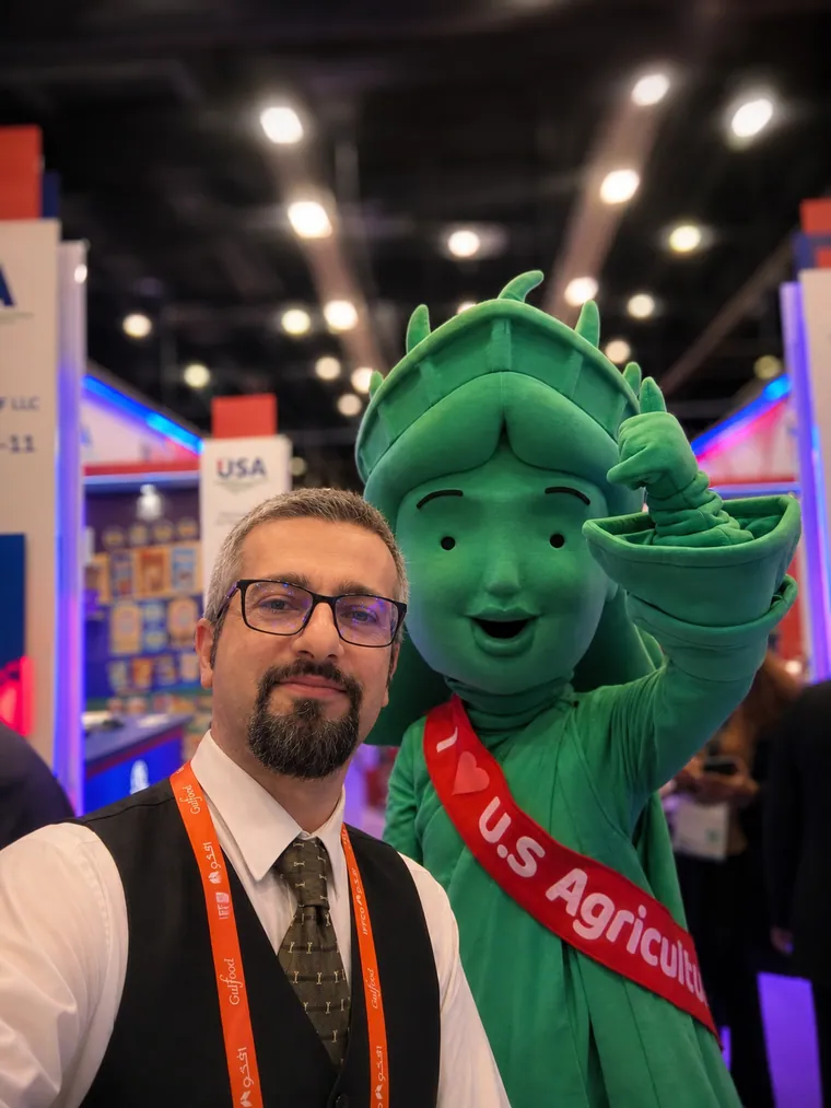 Ali Pouradam attending the Gulfood international trade exhibition